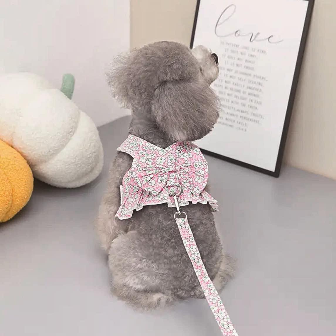 Нагръдник с повод PINK