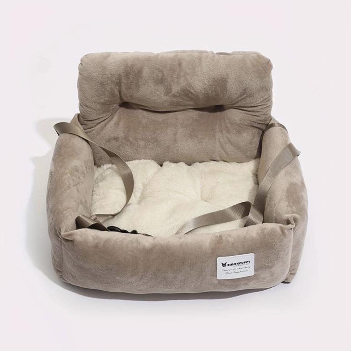 Плюшена седалка за пътуване Medium Beige
