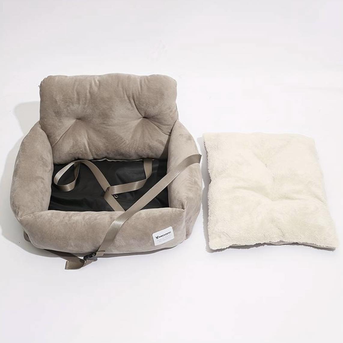 Плюшена седалка за пътуване Medium Beige
