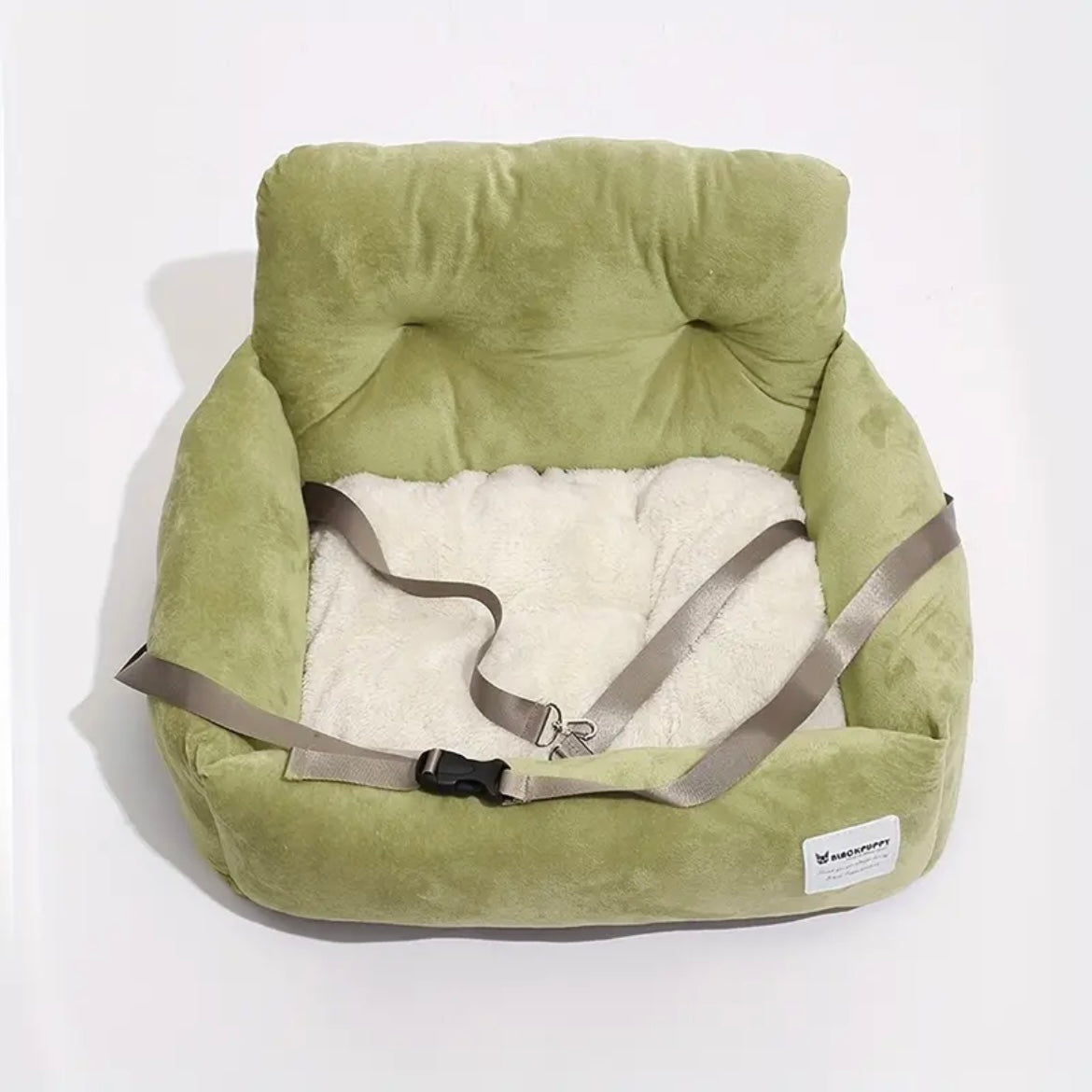 Плюшена седалка за пътуване Small Green