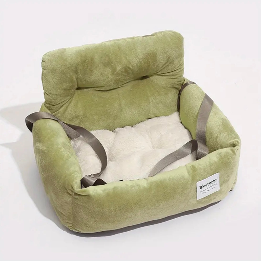 Плюшена седалка за пътуване Small Green