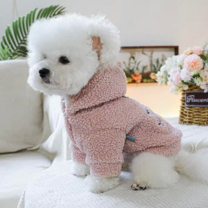 Топло палто тип вълна PINK