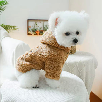 Топло палто тип вълна BEIGE