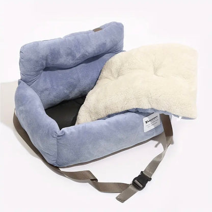 Плюшена седалка за пътуване Small Blue